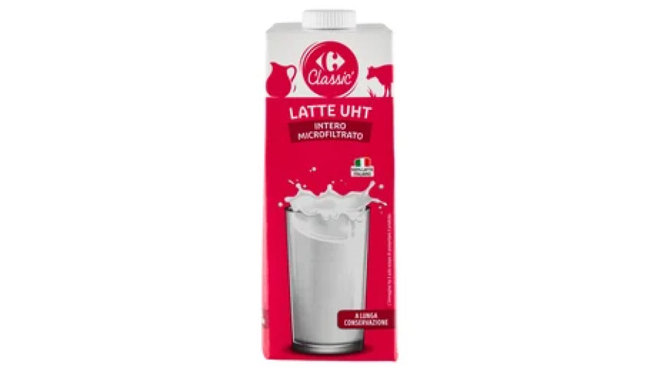 Carrefour Classic Latte UHT Intero Microfiltrato 1000 ml