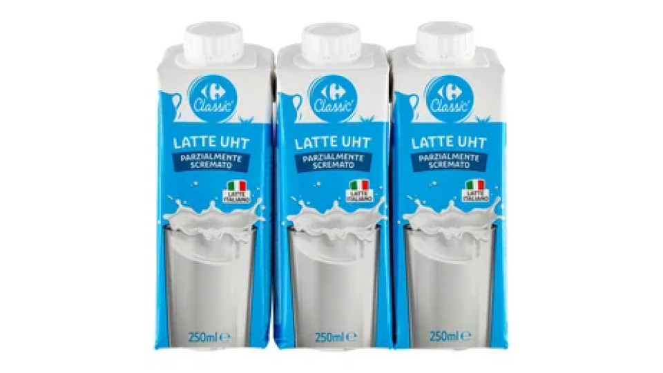 Carrefour Classic Latte UHT Parzialmente Scremato 250 ml