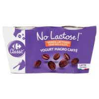 Carrefour Classic No Lactose!* Yogurt Magro Caffè 2 x 125 g