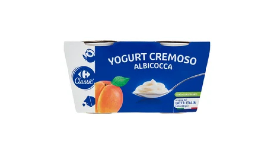 Carrefour Classic Yogurt Cremoso Albicocca 2 x 125 g