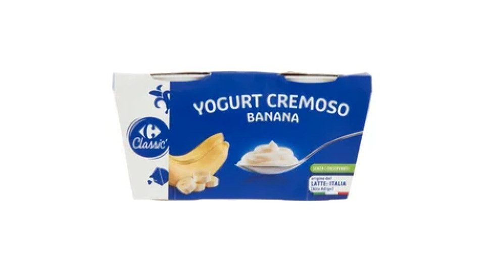 Carrefour Classic Yogurt Cremoso Banana 2 x 125 g