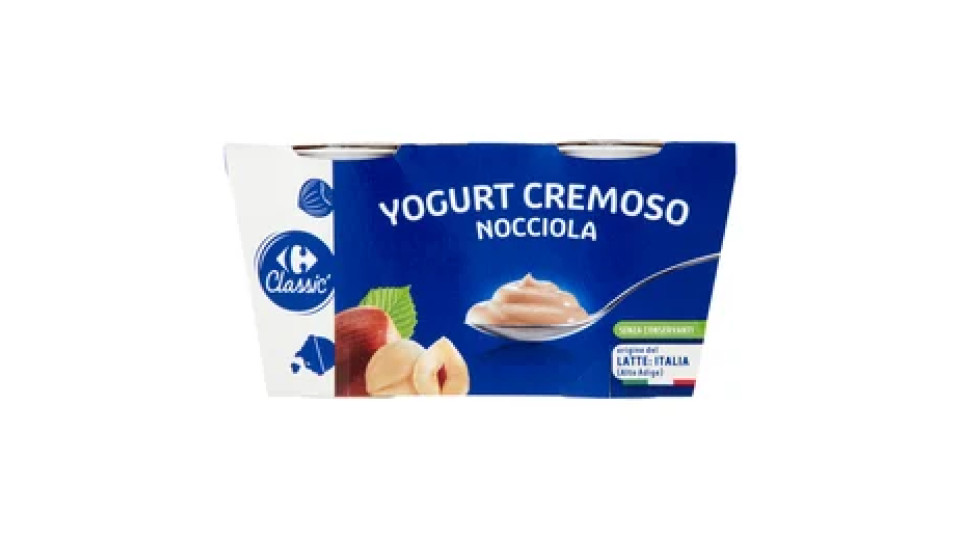 Carrefour Classic Yogurt Cremoso Nocciola 2 x 125 g