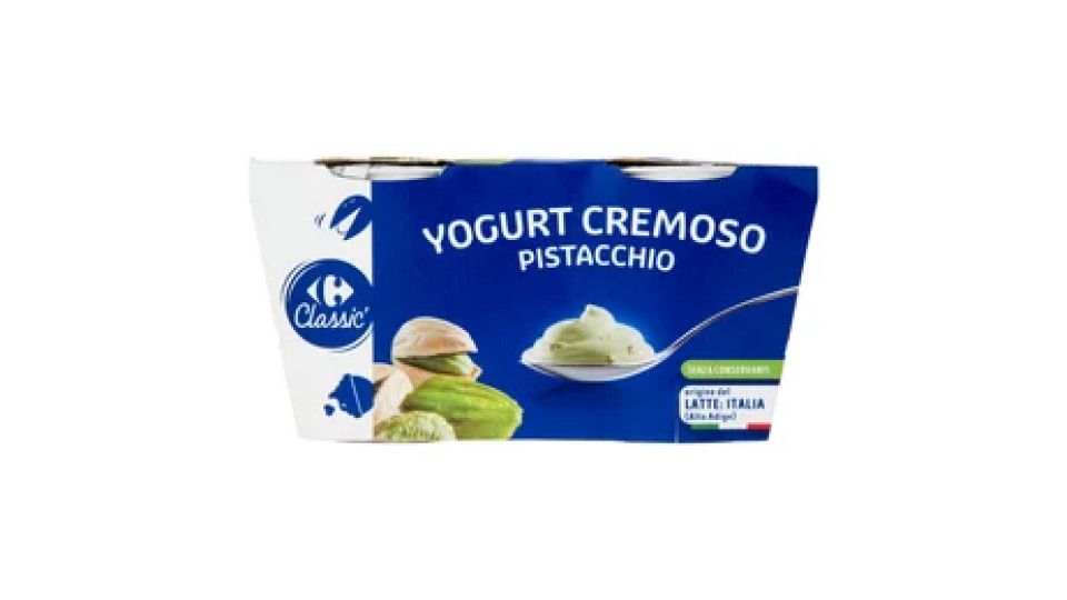 Carrefour Classic Yogurt Cremoso Pistacchio 2 x 125 g