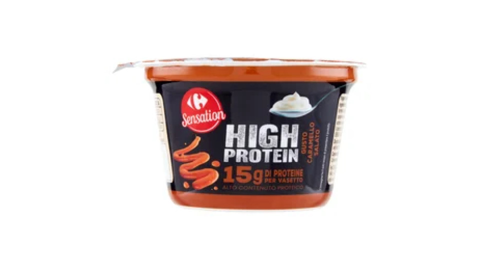Carrefour Sensation High Protein Gusto Caramello Salato 160 g