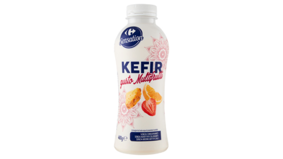 Carrefour Sensation Kefir gusto Multifrutti 480 g
