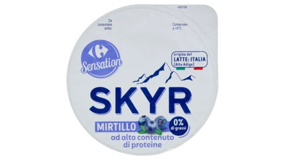 Carrefour Sensation Skyr Mirtillo 0% di grassi 150 g