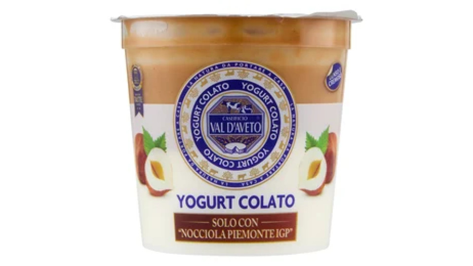 Caseificio Val d'Aveto Yogurt Colato Solo con "Nocciola Piemonte IGP" 150 g