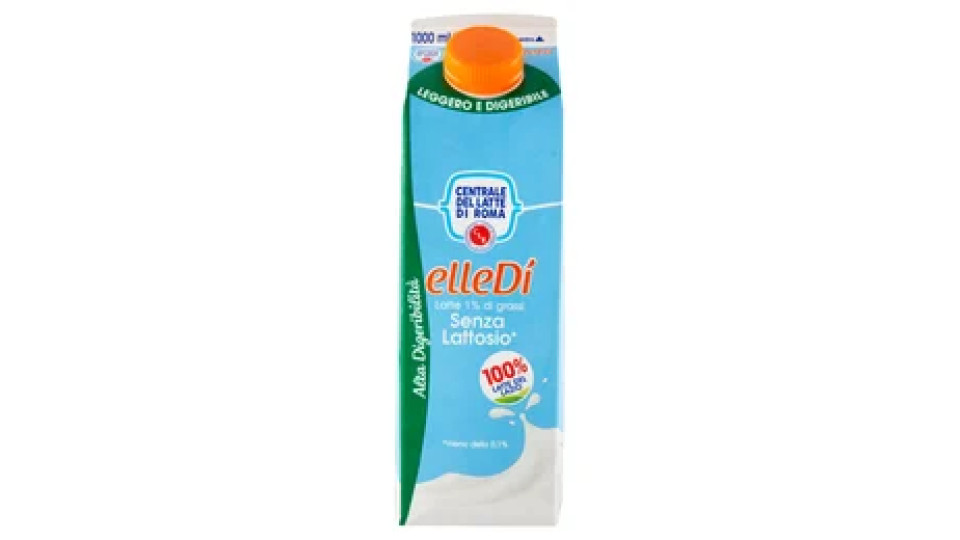 Centrale del Latte di Roma elleDí Leggero e Digeribile Senza Lattosio 1000 ml