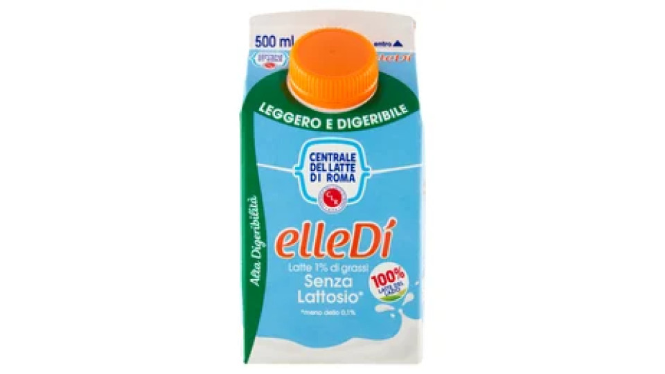 Centrale del Latte di Roma elleDí Leggero e Digeribile Senza Lattosio 500 ml