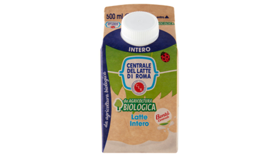 Centrale del Latte di Roma Intero da Agricoltura Biologica 500 ml