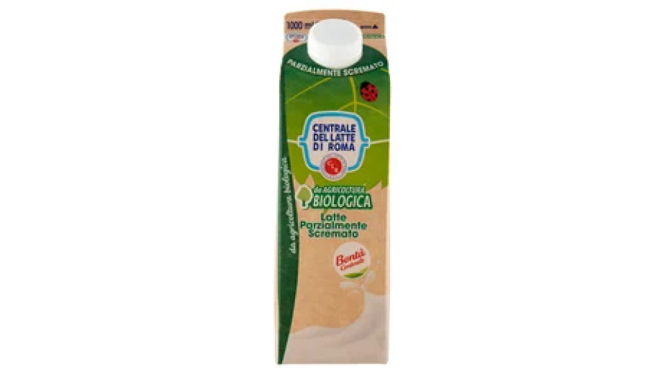 Centrale del Latte di Roma Parzialmente Scremato da Agricoltura Biologica 1000 ml