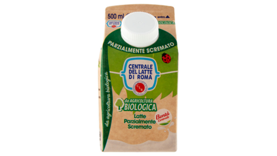 Centrale del Latte di Roma Parzialmente Scremato da Agricoltura Biologica 500 ml