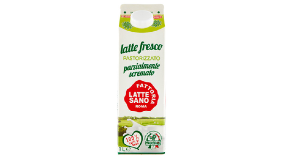 Fattoria Latte Sano latte fresco Pastorizzato parzialmente scremato 1 L