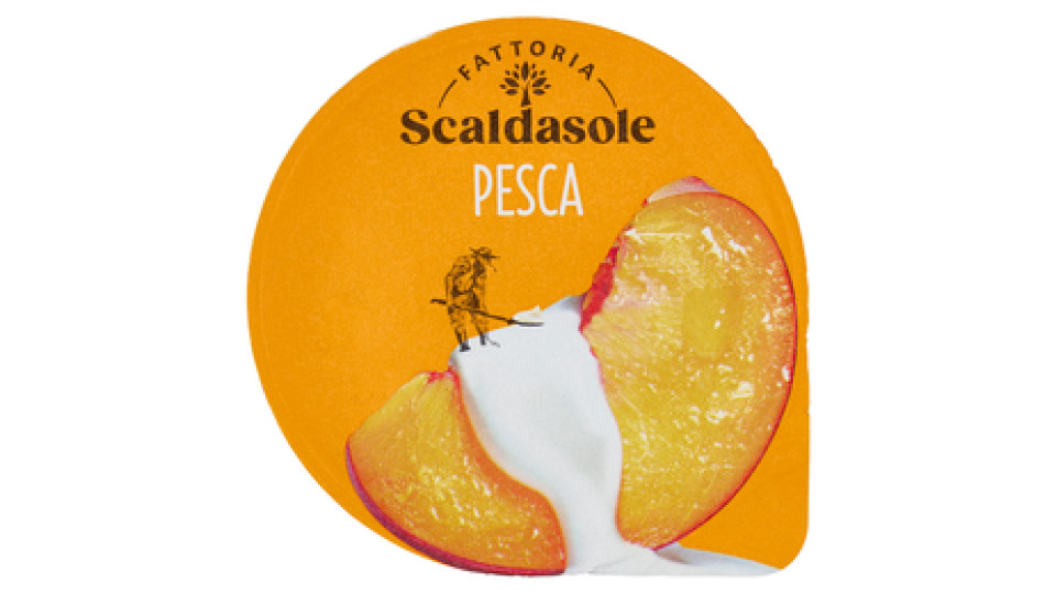 Fattoria Scaldasole con Grandi Pezzi di Pesca yogurt biologico 150 g
