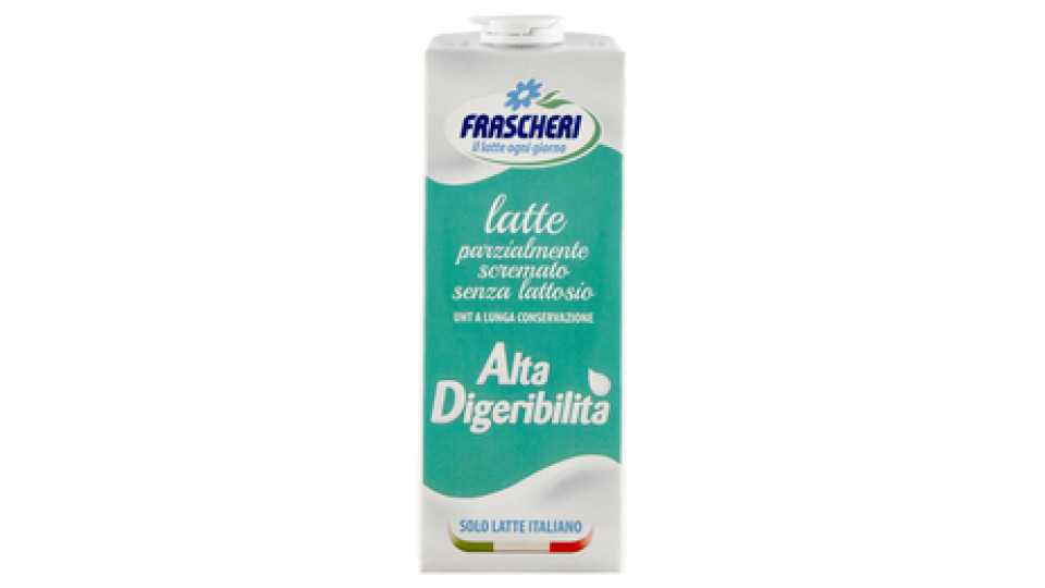 Frascheri latte parz. scremato senza lattosio UHT a Lunga Conservazione Alta Digeribilità 1000 ml