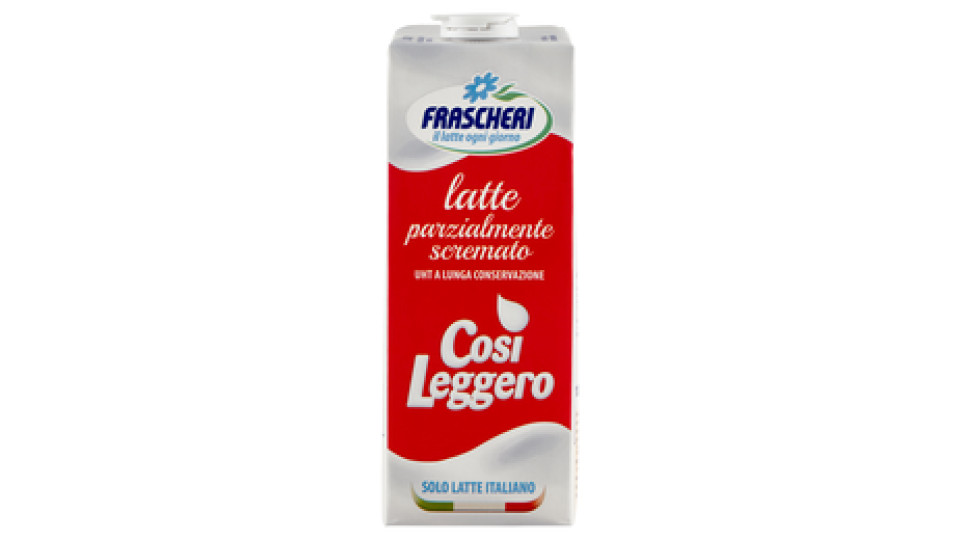 Frascheri latte parzialmente scremato UHT a Lunga Conservazione Così Leggero 1000 ml