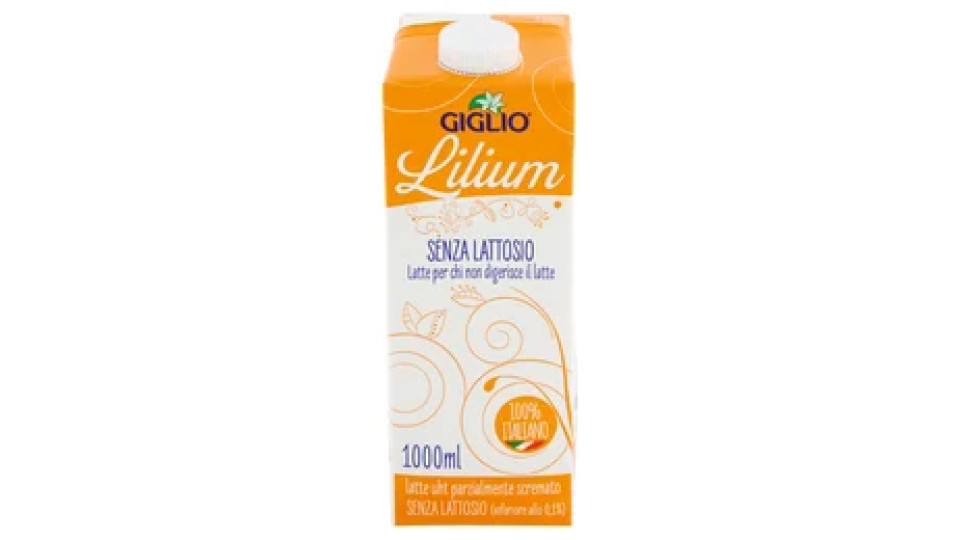 Giglio Lilium Senza Lattosio latte uht parzialmente scremato 1000 ml