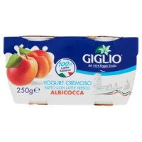 Giglio Yogurt Cremoso Fatto con Latte Fresco Albicocca 2 x 125 g