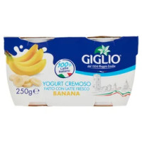 Giglio Yogurt Cremoso Fatto con Latte Fresco Banana 2 x 125 g