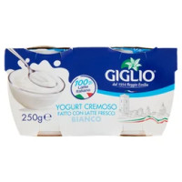 Giglio Yogurt Cremoso Fatto con Latte Fresco Bianco 2 x 125 g