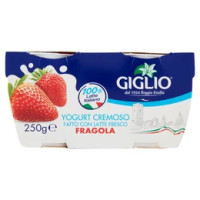 Giglio Yogurt Cremoso Fatto con Latte Fresco Fragola 2 x 125 g