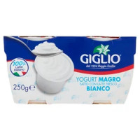 Giglio Yogurt Magro Fatto con Latte Fresco Bianco 2 x 125 g