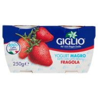 Giglio Yogurt Magro Fatto con Latte Fresco Fragola 2 x 125 g