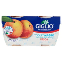 Giglio Yogurt Magro Fatto con Latte Fresco Pesca 2 x 125 g