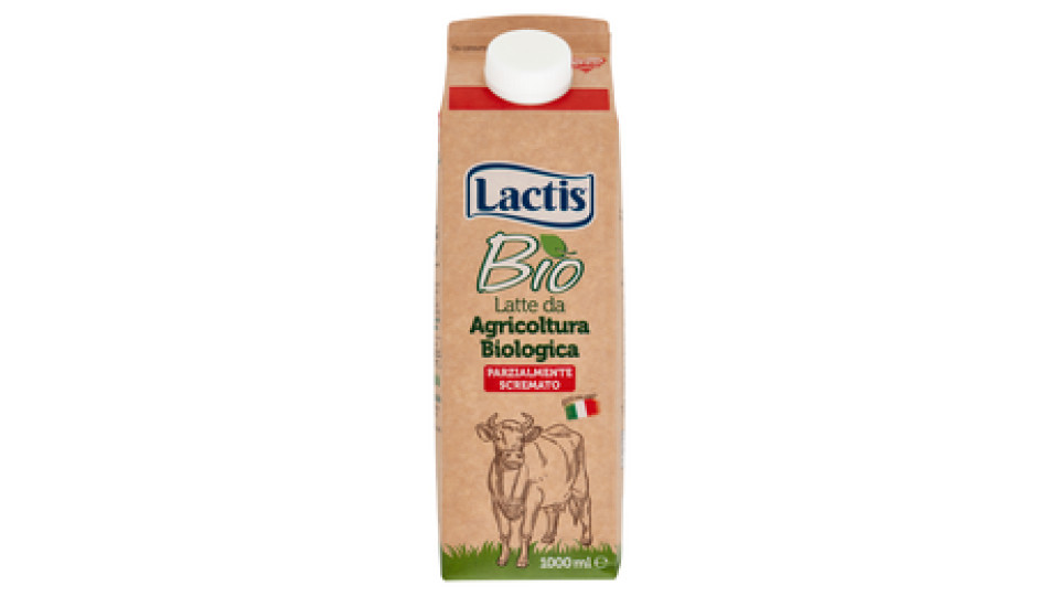 Lactis Bio Latte da Agricoltura Biologica Parzialmente Scremato 1000 ml