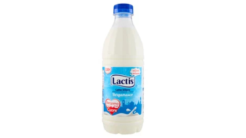 Lactis Latte Intero Pastorizzato a temperatura elevata Bergamasco 1000 ml