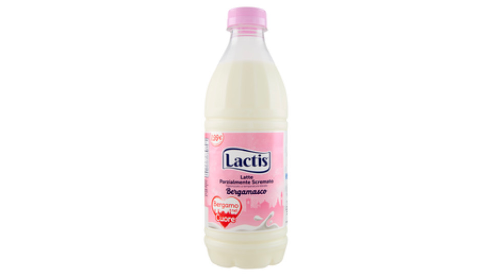 Lactis Latte Parzialmente Scremato Pastorizzato a temperatura elevata Bergamasco 1000 ml