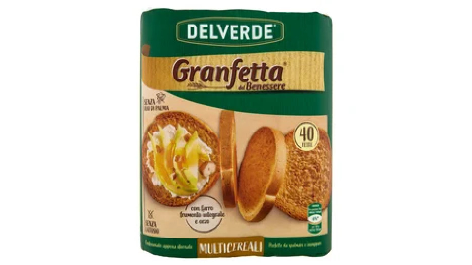 Delverde Granfetta del Benessere Multicereali 40 Fette 300 g
