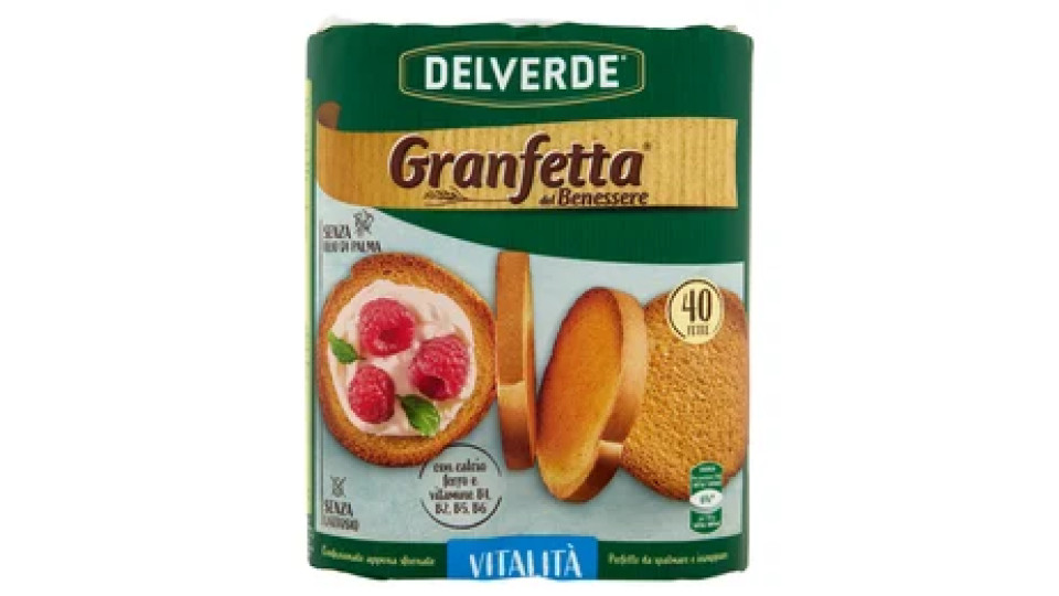 Delverde Granfetta del Benessere Vitalità 40 Fette 300 g