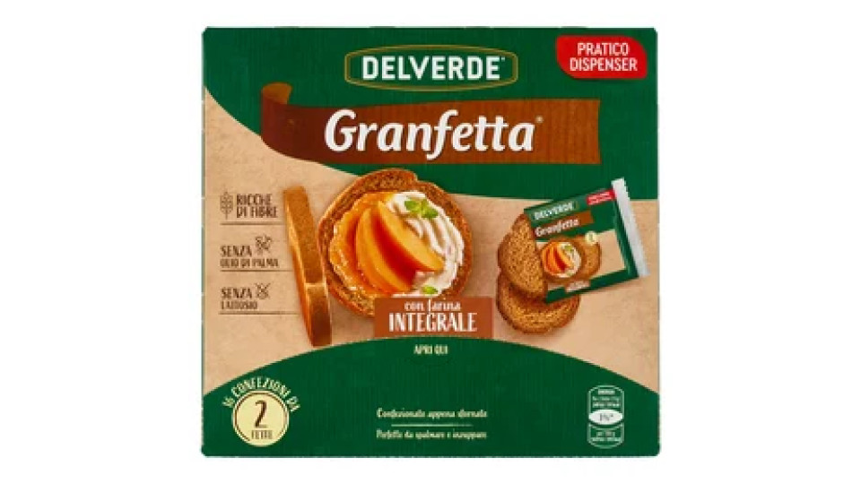 Delverde Granfetta con farina Integrale 16 x 15 g