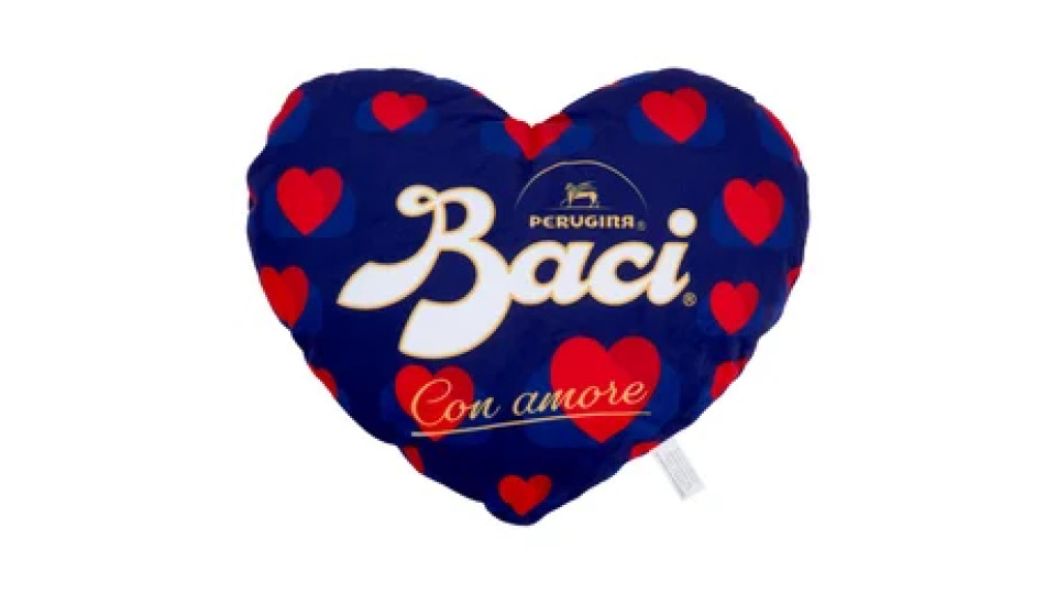 BACI PERUGINA Cuscino Cuore con Cioccolatini Fondenti ripieni al Gianduia San Valentino 75g