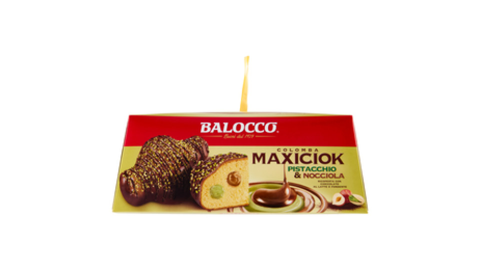 Balocco Colomba Maxiciok Pistacchio & Nocciola 750 g