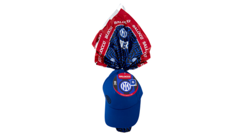 Balocco Uovo di Cioccolato Superiore al Latte Inter + gadget esterno (cappellino) 320 g