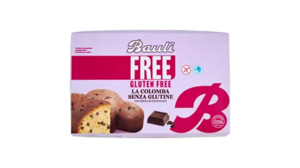 Bauli Free Gluten Free la Colomba Senza Glutine con Gocce di Cioccolato 450 g