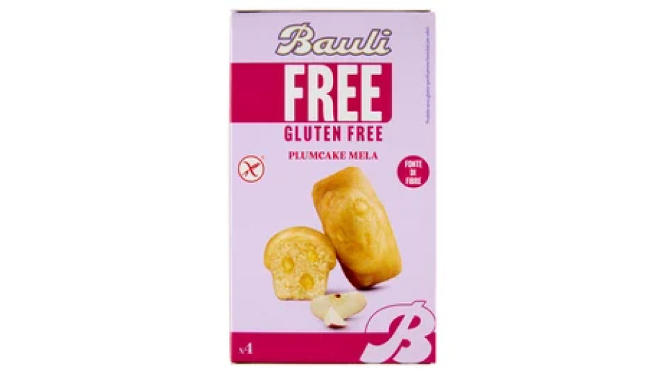 Bauli Free Gluten Free Plumcake Mela 4 x 33 g