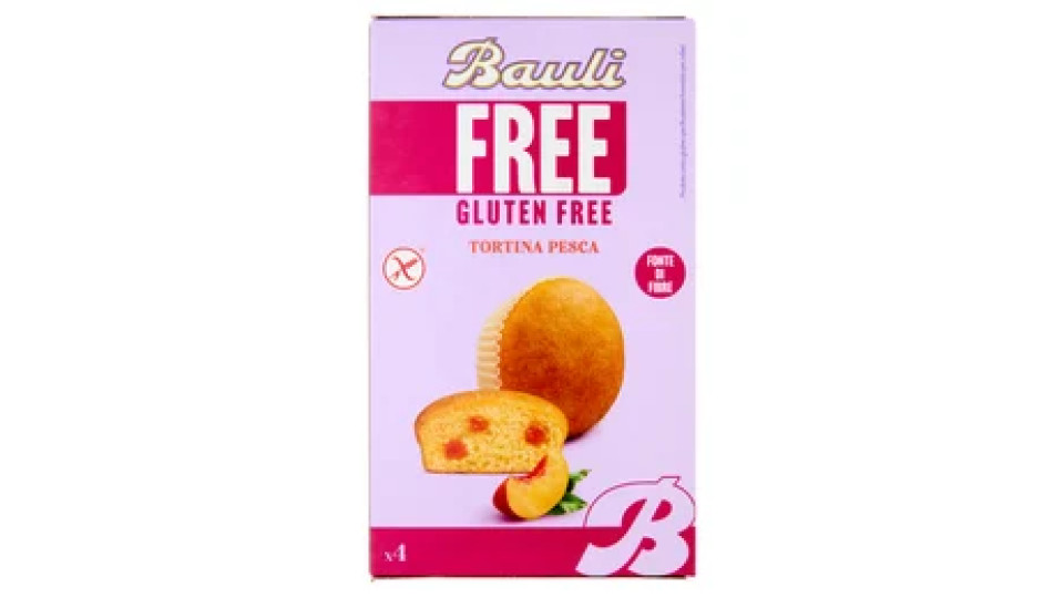 Bauli Free Gluten Free Tortina Pesca 4 x 35 g
