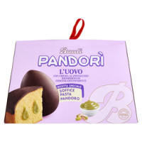Bauli Pandorì l'Uovo con Crema al Pistacchio Ricoperto di Cioccolato Fondente 620 g