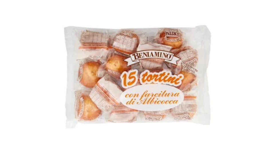 Beniamino tortini con farcitura di Albicocca 15 x 41,7 g
