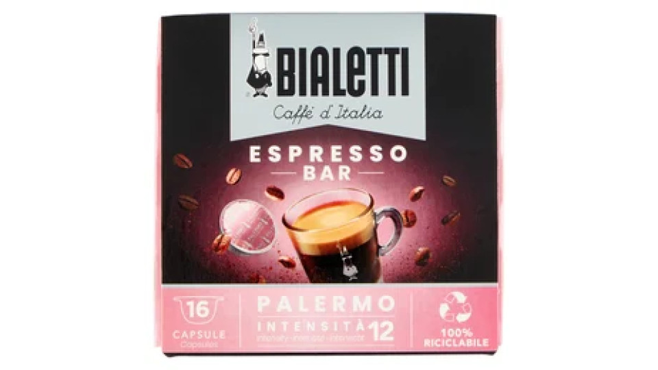 Bialetti Caffè d'Italia Espresso Bar Palermo 16 Capsule 112 g