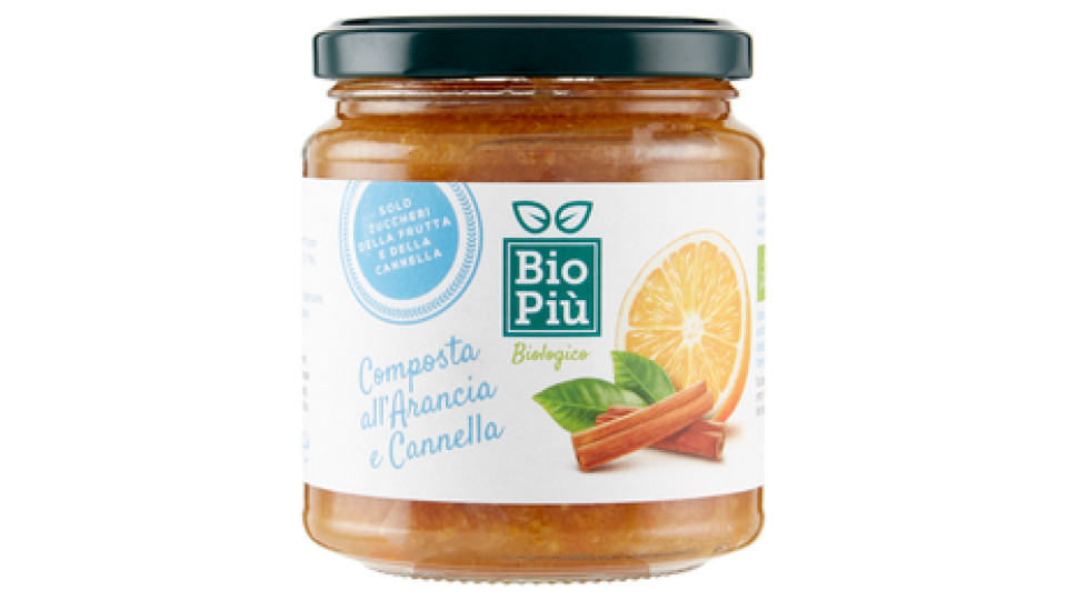 Bio Più Composta all'Arancia e Cannella 320 g