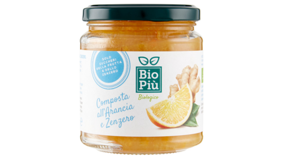 Bio Più Composta all'Arancia e Zenzero 320 g