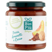 Bio Più Pesca, Amaretti e Cacao 350 g