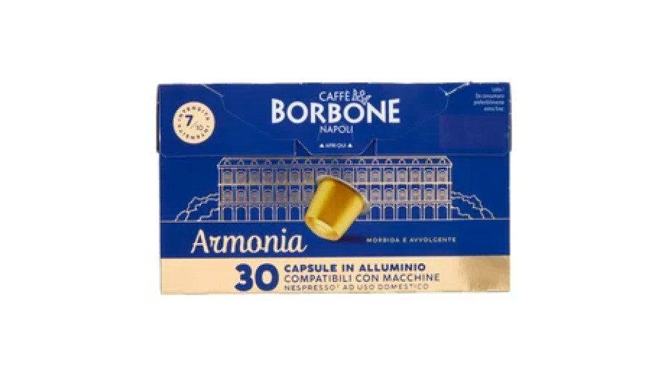 Caffè Borbone Armonia Capsule in Alluminio Compatibili Nespresso* 30 x 5 g