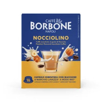 Caffè Borbone Capsule Compatibili Sistema A Modo Mio - Nocciolino - 16 Caps