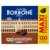 Caffè Borbone Miscela Decisa Capsule Compatibili Lavazza* A Modo Mio* ad uso domestico 120 x 7,2 g