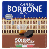 Caffè Borbone Miscela Decisa Capsule Compatibili Lavazza* A Modo Mio* ad uso domestico 50 x 7,2 g